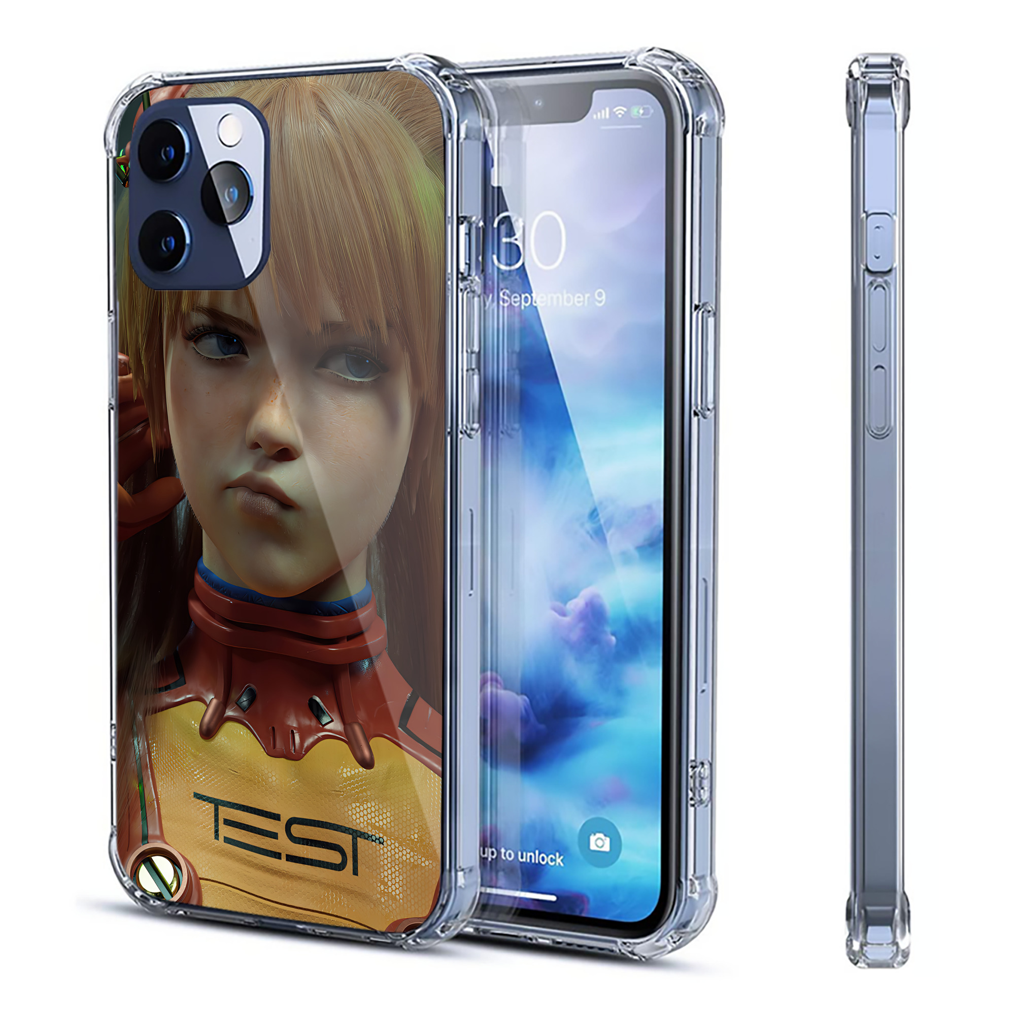 （画像用） EVA 新世紀エヴァンゲリオン 【iPhone 12シリーズ対応】透明スマホケース（クリアソフトケース）